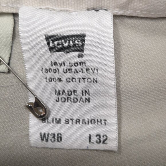 Vintage Levi's Tab Twills Slim Straight Men's Size 36/32 Tan Lot# 331-6059 Jeans - Picture 4 of 16